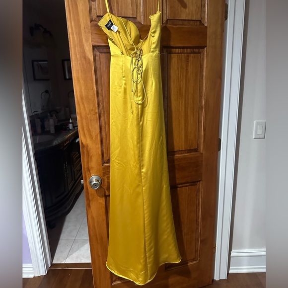 Cinderella Divine silk corset dress/marigold/size 2 - Picture 5 of 5